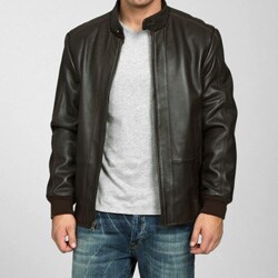 IZOD Men's Lamb Leather Jacket