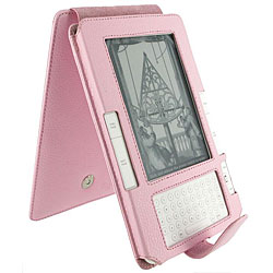 rooCASE Amazon Kindle 2 Pink Leather Flip Carrying Case