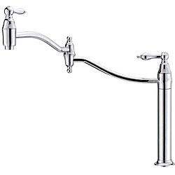 Danze Fairmont Single Handle Deck Mount Chrome Pot Filler Kitchen Faucet