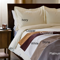 Egyptian Cotton 1000 Thread Count 3-piece Damask Stripe Luxury Duvet Cover Set