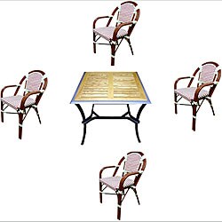 Warehouse of Tiffany Indoor/Outdoor Rattan Dining Set