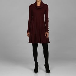 Calvin Klein Long-sleeve Cowl Neck Sweater Dress