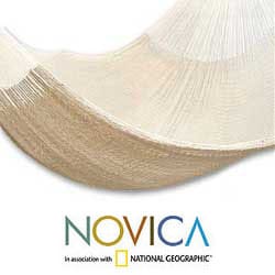 Handmade Cotton 'Natural Comfort' Hammock (Mexico)