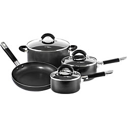 Hamilton Beach Black 7-piece Cookware Set 