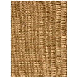 Hand-woven Basket Natural Jute Rug (6' x 9')