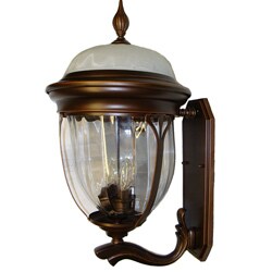 Birchard Outdoor 4-light Burnished Bronze Wall Sconce.