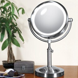 Verilux Natural Spectrum 10X/1X Adjustable Illuminated Mirror