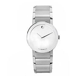 Movado Men's Stainless Steel Mirror-dial Quartz Watch