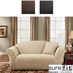 Sure Fit Stretch Greek Key Loveseat Slipcover