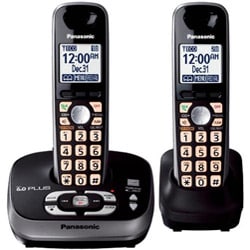 KX-TG4032B Expandable Digital Cordless Phone w/ 2 Handsets (Refurbished)