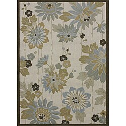 Roma Indoor/ Outdoor Multi-color Floral Rug (5'2 x 7'5)