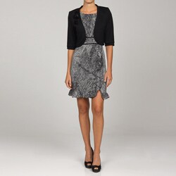 Julian Taylor Women's Beaded Bolero Dress Set