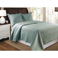 Vashon 3-piece Quilt Set- Blue