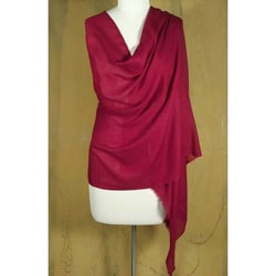 Silk and Cashmere Wool 'Passionately' Shawl (India)