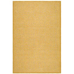 Handmade Cambridge Gold Wool Rug (4' x 6')