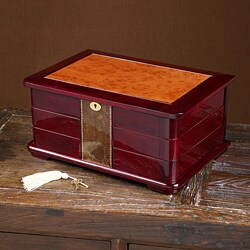 Large Cherry Swing-out Compartment Jewelry Box