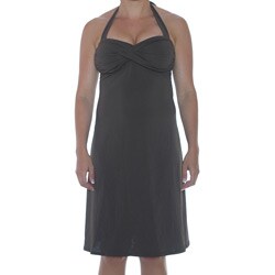 Jantzen Solid Twist Bandeau Swim Dress