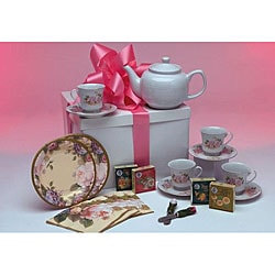Lady's Tea Posh Party Gift Box for 4