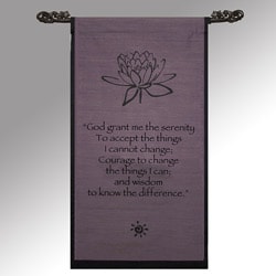 Cotton Lotus Design Serenity Prayer Scroll (Indonesia)