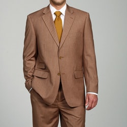 Brown Pinstripe Suit