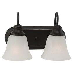 Windgate 2-light Heirloom Bronze Bath Wall Fixture