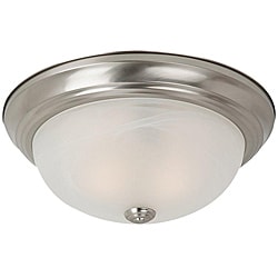Windgate 3-light Brushed Nickel Fluorescent Flush Mount Fixture