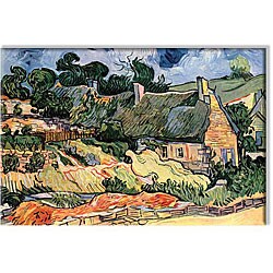 Vincent Van Gogh 'Shelters in Cordeville' Canvas Art