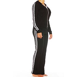 DNLA Women's Athletic Zip Jacket and Pant Set