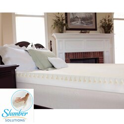 Slumber Solutions Highloft Mattress MakeOver 4-inch Memory Foam Mattress Topper