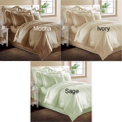 Isabella Clarke 300 Thread Count Dobby Stripe 6-piece Comforter Set