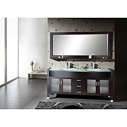 Virtu USA Ava 63-inch Double Sink Bathroom Vanity Set