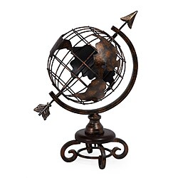 Iron Old Spanish Mission Tabletop Globe