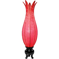 Silk Flowering Lotus Solar Floor Lamp (Vietnam)