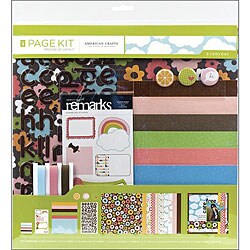 American Crafts 'Everyday' 12 X12 Scrapbook Page Kit