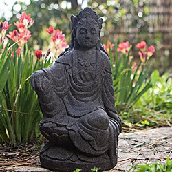 Handcrafted Quan Yin Stone Statue (Bali)