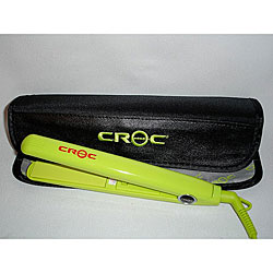 Croc Baby 0.625-inch Lime Green Mini Dual-voltage Flat Iron