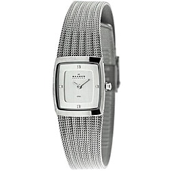 Skagen Women's Denmark Stainless Steel Mesh Chrome Dial Watch