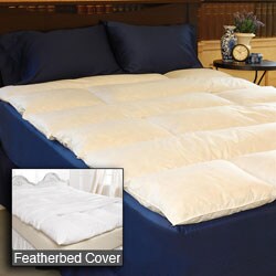 Horizontal Channel Supportive Featherbed/ Cover Set
