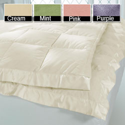 Pleated Detail Oversize Plush Down Blanket