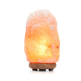 WBM 8-inch Tall Himalayan Natural Crystal Salt Lamp 7-11 lbs