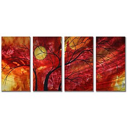 Megan Duncanson 'Burning Crimson' Metal Wall Art