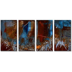Ruth Palmer 'Urban Feel' 4-piece Metal Wall Art Set