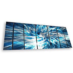 Ash Carl 'Highlight' 7-panel Abstract Metal Wall Art
