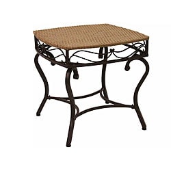 Valencia Resin Wicker/ Steel Frame Outdoor Side Table