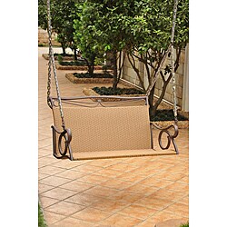 Valencia Resin Wicker/ Steel Frame Hanging Loveseat Swing