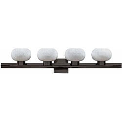 Atomique 4-light Gunmetal Grey Bath Fixture
