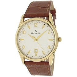 Le Chateau Men's '7077M' Classica Collection Textured Dial Watch