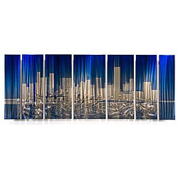 Ash Carl 'Cityscape' Metal Wall Art