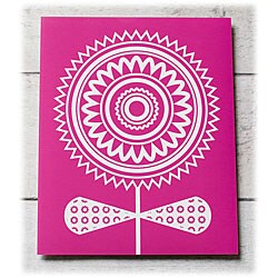 Trendography Prints  'Madison Flower' Graphic Art Print
