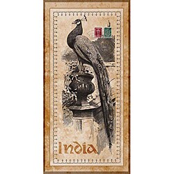 Corey Wolfe 'India Peacock' Gallery-wrapped Canvas